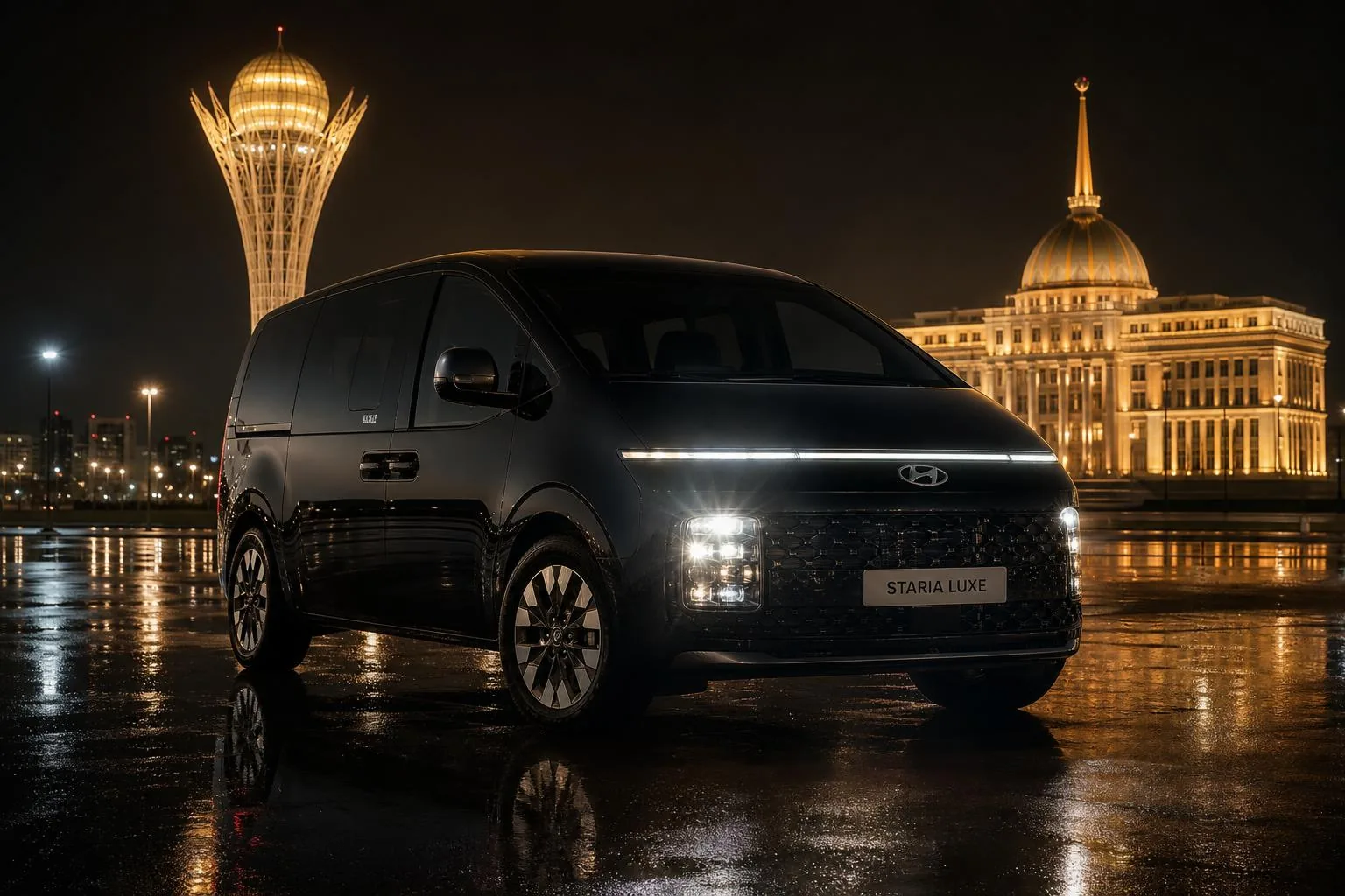 Hyundai Staria LUXE для VIP-трансфера в Астане