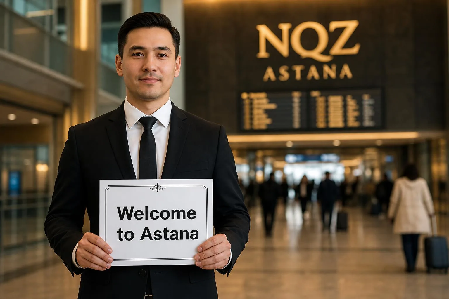 Встреча в аэропорту NQZ Астана